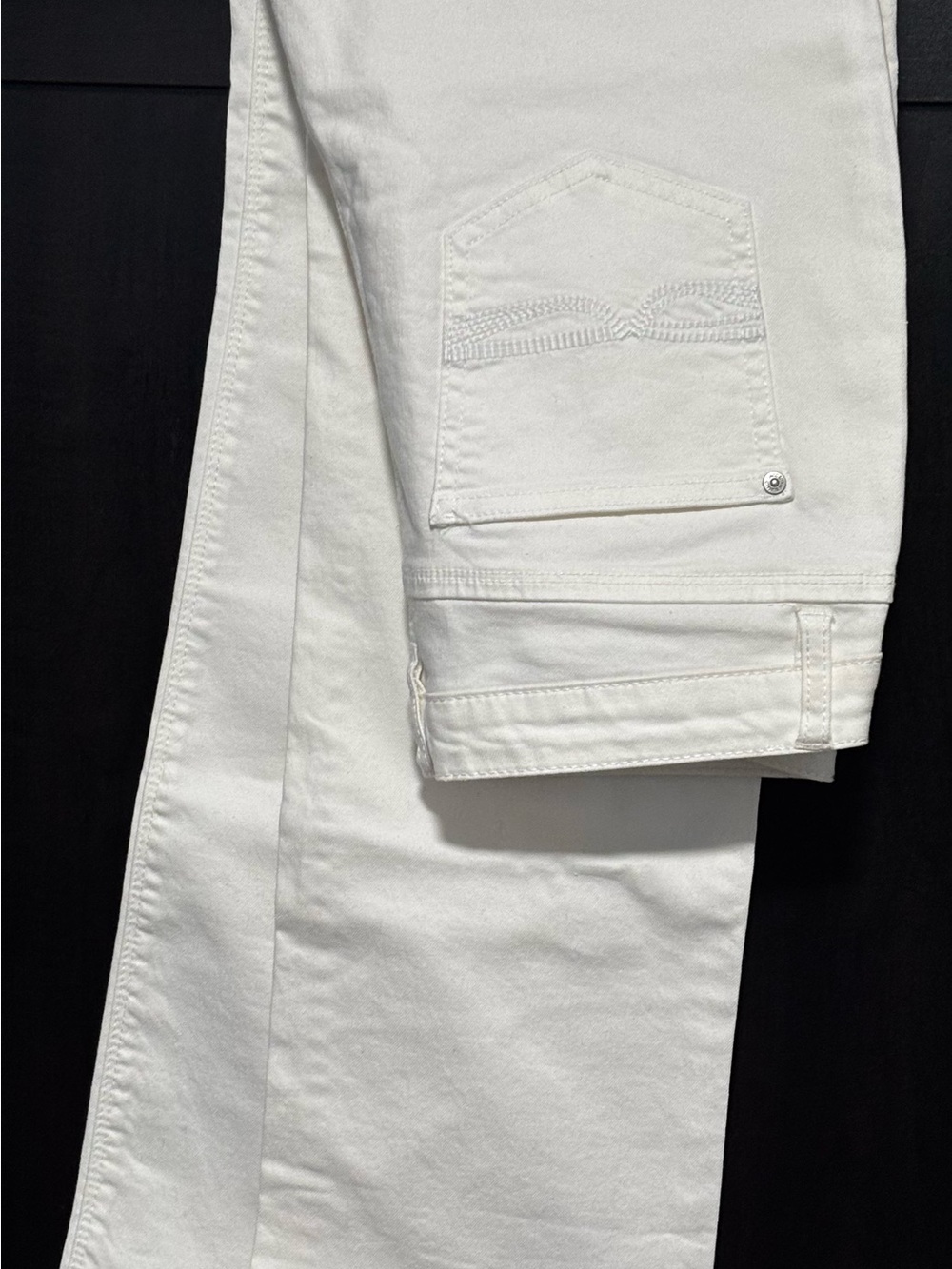 Buffalo David Bitton Misha White Slim Straight Jeans - size 10 x 32